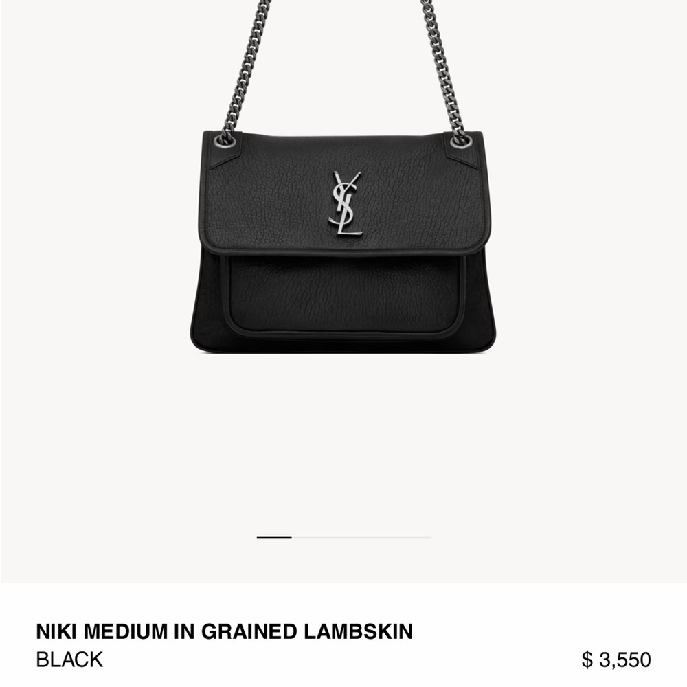 Black med YSL Niki/lamb skin ( sorry about the missed offers Ive been inactive)